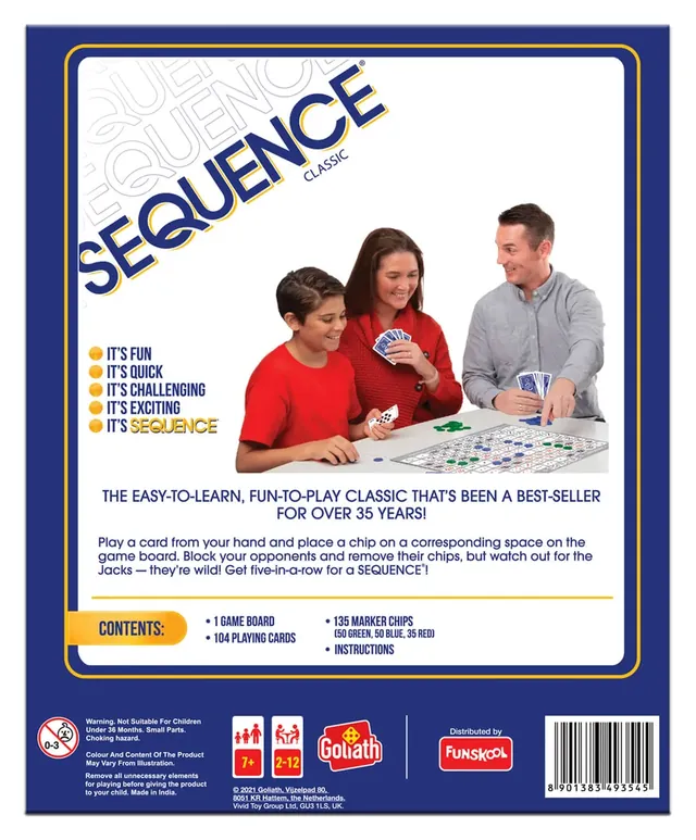The back of the Sequence box