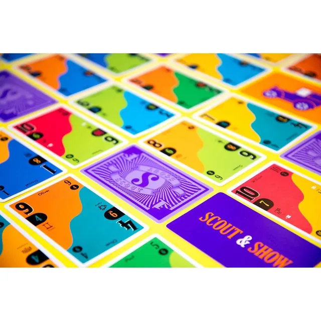 SCOUT number cards and purple Scout and Show cards